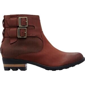 SOREL Women's Lolla Waterproof Leather Ankle Boot Size 6 Chestnut NL3080-282